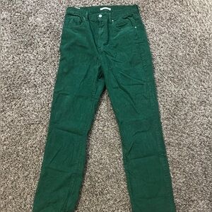 PACSUN Green Corduroy Dad Jeans size 29